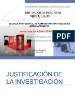 Justificacion de La Investigacion, estructura, criterios, caso practico