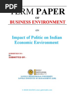 Download Impact of Politic on Indian Economic Environment by Arun Guleria SN26668790 doc pdf