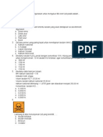 Latihan Soal Analisis Kimia