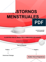 trastornos menstruales