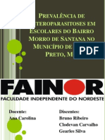 Prevalência de Enteroparasitoses em Escolares Do Bairro Morro PDF