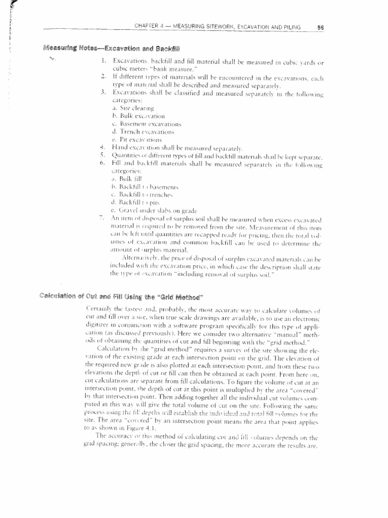 Mass Excavation Measurement Guide | PDF | Foreign Language Studies ...