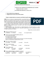 Subiect Si Barem LimbaRomana EtapaI ClasaIV 11-12 PDF