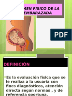 Examen fisico de la mujer embarazada !