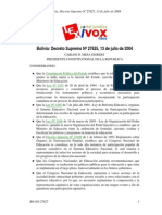 (2004) Decreto Convocatoria Congreso Nacional de Educaciòn