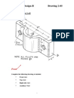 Drafting & Design-II Drawing 2-03: Side Cap Bracket 2-03