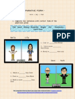 The Comparative Form - : Tall Quiet Skinny Beautiful Bright Fat Handsome Dark Clear