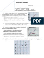 Evaluación Sistema de Coordenadas Cartesianas