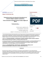 Tinkazos - Perspectivas Hacia Una Educación Intracultural en El Contexto Indígena Originario Campesino