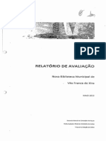 Relatório de Avaliação Da Biblioteca Municipal de Vila Franca