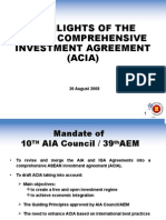 Highlights of The ACIA
