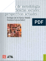Tratado de Metodologia de Las Ciencias Sociales de La Garza Toledo