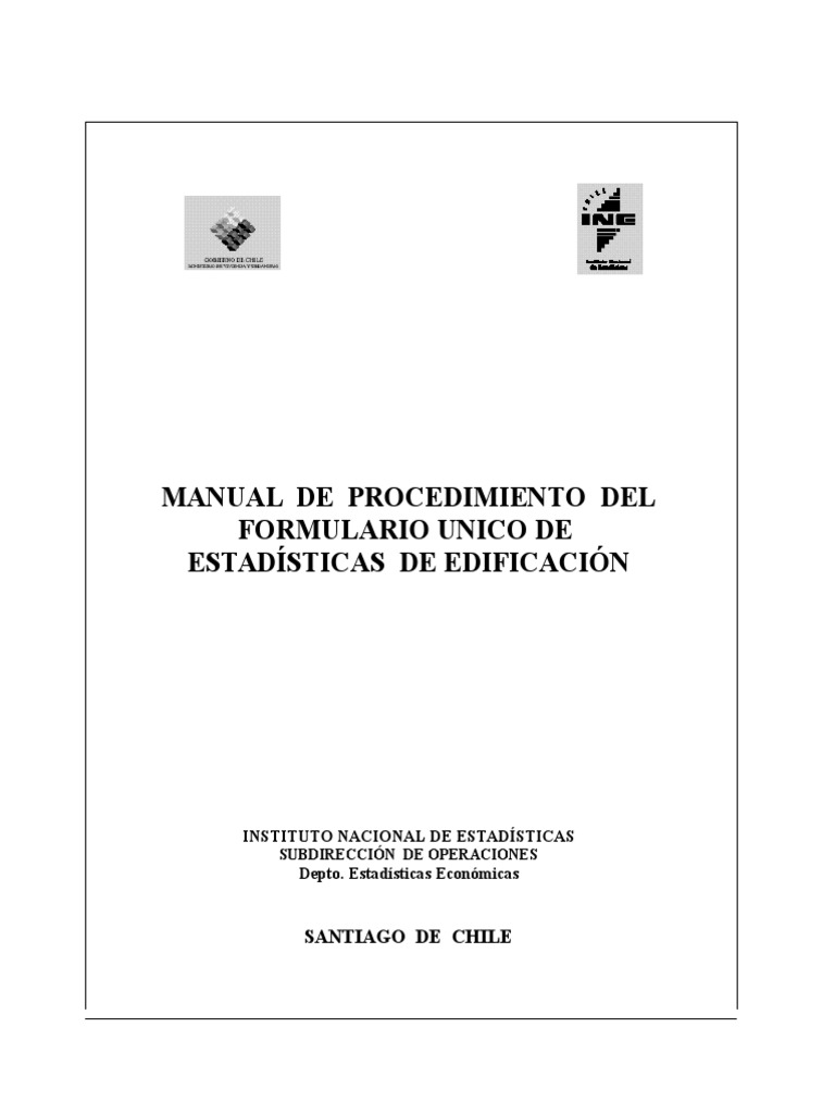 5 instructivo formulario ine pdf estad sticas arquitecto