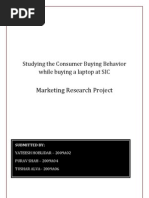 Download Studying the Consumer Buying Behavior while buying a laptop by Tushar Alva SN26672273 doc pdf