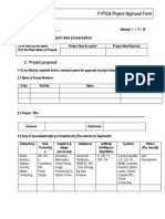 FYPQA-Project Approval Form: 1. Outcome of Project Idea Presentation