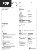 Preventive Care Checklist Female English 2011