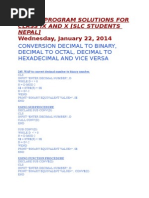 Qbasic Program Solutions For Class Ix and X