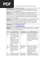 Te 408 Lesson Plan - If I Ever Get Out of Here