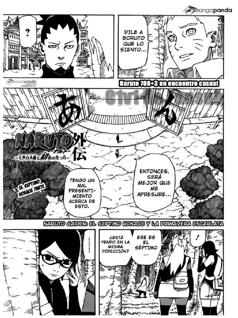 Manga Naruto Gaiden 3 Un Encuentro Casual Pdf Pdf