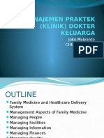 Manajemen Praktek (Klinik) Dokter Keluarga