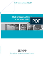 Study of Equipment Prices in the Power Sector