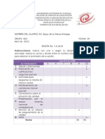 Autoevaluación SESIÓN 1-2 de 8 Tercer Parcial