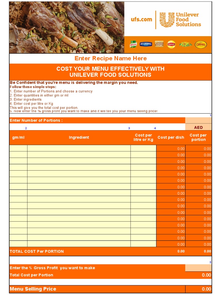 Cost Your Menu Effectively: A Step-by-Step Guide to Calculating Food ...