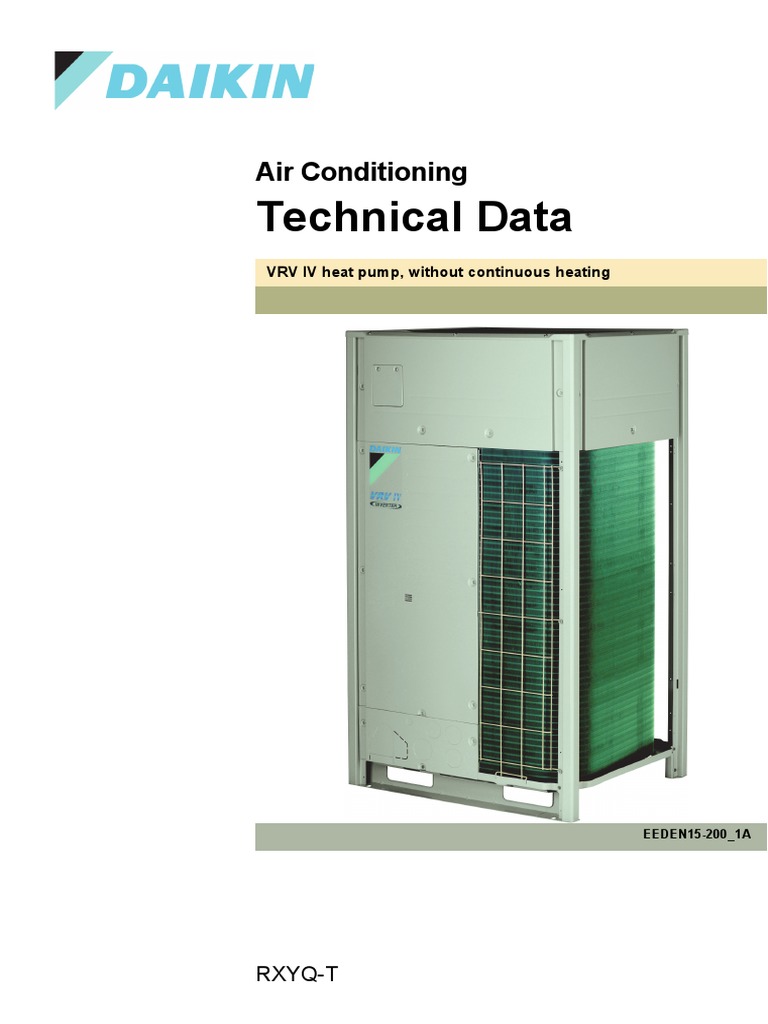 Rxyq T PDF | PDF | Air Conditioning | Hvac