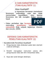 Defenisi Dan Karakteristik Penelitian Kualitatif