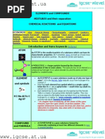 Elements Compounds Mixtures