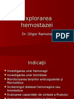 Explorarea Hemostazei