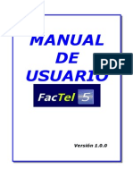 Manual de usuario de FacTel5 para consulta y análisis de facturación