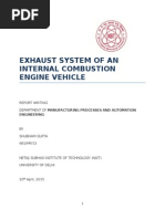 Automobile Exhaust System, Report Writing (TC), Nsit