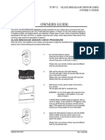 Owners Guide: 2001-Prius Tvip V2 Glass Breakage Sensor (GBS) Owner'S Guide