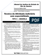 TJRJ-NM Tecnico de Atividade Judiciaria Sem Especialidade (TECATJUD) Tipo 3