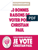 10 Raisons de Voter Christian PAUL