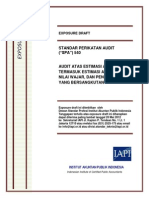 Download ED SPA 540 - Audit Atas Estimasi Akuntansi Termasuk Estimasi Akuntansi Nilai Wajar Dan Pengungkapan Yang Bersangkutan by dwipradnyaa SN266787563 doc pdf