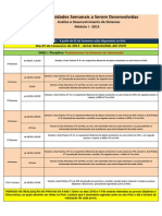 CroNograma Analise de Sistemas 1 Semestre Uninter