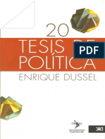 20 Tesis de Política Enrique Dussel