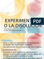 Experimentando La Disolución