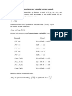 Aproximacion de Una Binomial Por Una Normal