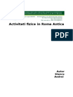 Activitati Fizice in Roma Antica