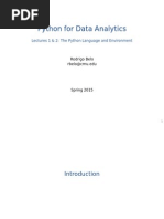 Python For Data Analytics