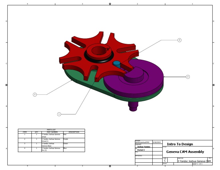 Geneva CAM Parts List | PDF