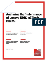 Analyzing The Performance of Lenovo Ddr3 Exflash Dimms: Front Cover