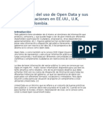 Evaluación Del Uso de Open Data y Sus Implementaciones en Brasil, UK, y Colombia