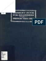 Harmony Book For Beginners by Orem