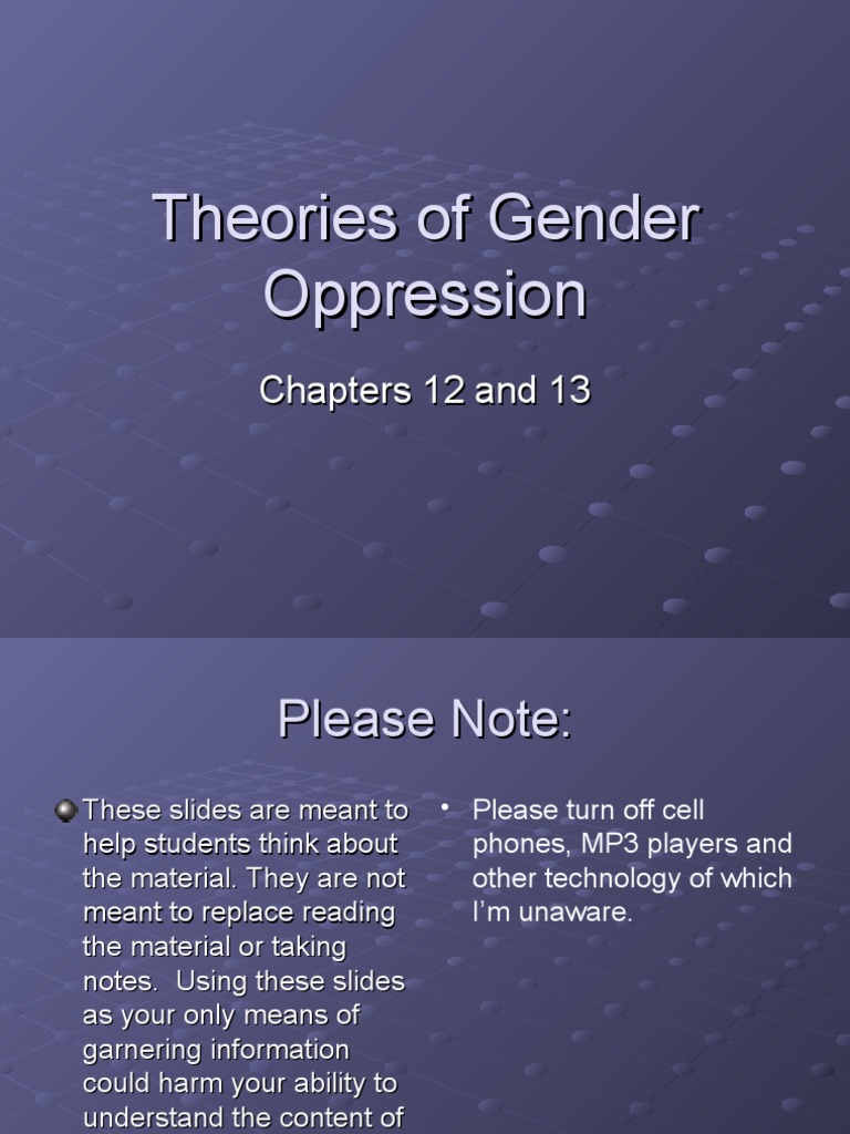 308 Chapter 12 | PDF | Feminism | Gender Studies