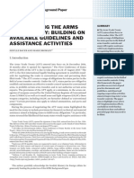 Implementing The Arms Trade Treaty: Building On Available Guidelines and Assistance Activities