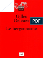 Deleuze Le Bergsonisme